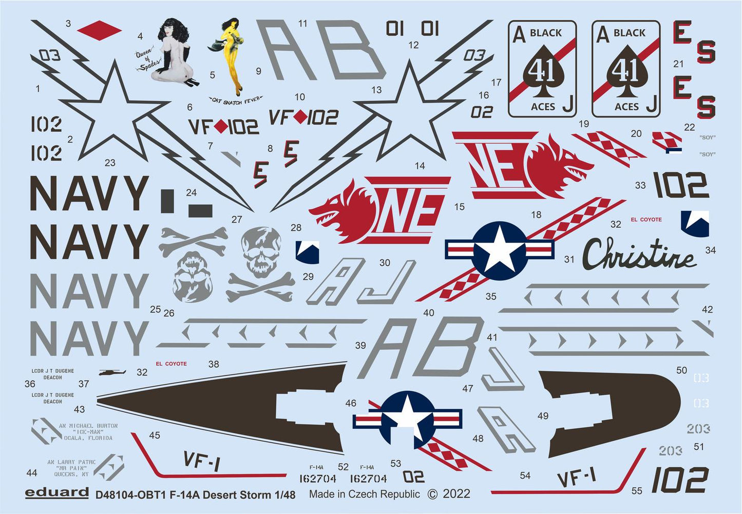 Eduard EDD48104 1:48 Grumman F-14A Tomcat Desert Storm
