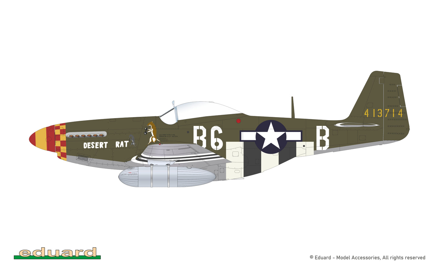 Eduard EDD72052 1:72 North-American P-51D-5 Mustang 357th FG