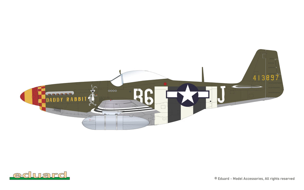 Eduard EDD72052 1:72 North-American P-51D-5 Mustang 357th FG
