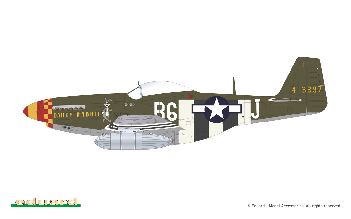 Eduard EDD72052 1:72 North-American P-51D-5 Mustang 357th FG
