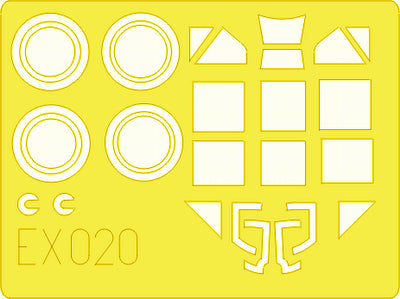 Eduard EDEX020 1:48 Messerschmitt Bf-109E canopy and wheels