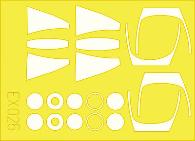 Eduard EDEX025 1:48 LTV A-7D Corsair/A-7E Corsair canopy and wheels