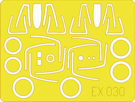 Eduard EDEX030 1:48 Vought F-8E Crusader canopy and wheels