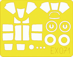 Eduard EDEX071 1:48 Grumman F6F Hellcat canopy and wheels