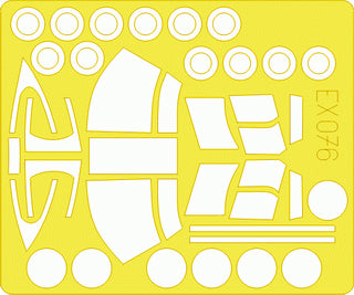 Eduard EDEX076 1:48 Boeing CH-46D Sea Knight canopy and wheels