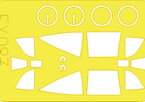 Eduard EDEX087 1:48 Nakajima Ki-44 Tojo canopy frame and wheels etc