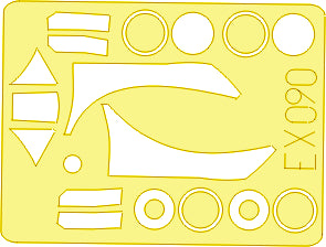 Eduard EDEX090 1:48 Hawker Typhoon Mk.IB 'Bubbletop' canopy frame and wheels etc