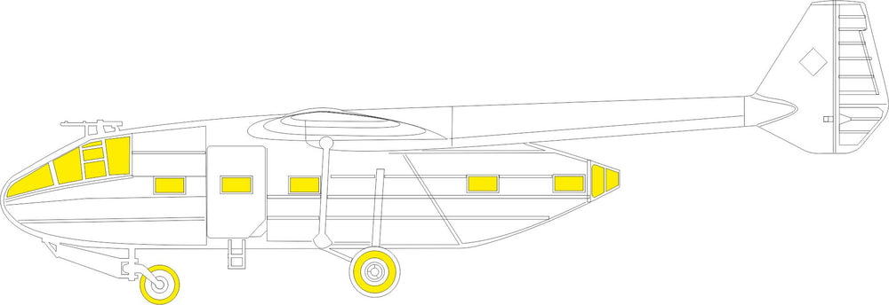 Eduard EDEX1007 1:48 Gotha Go-244B TFace canopy frame paint mask