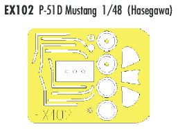 Eduard EDEX102 1:48 North-American P-51D Mustang