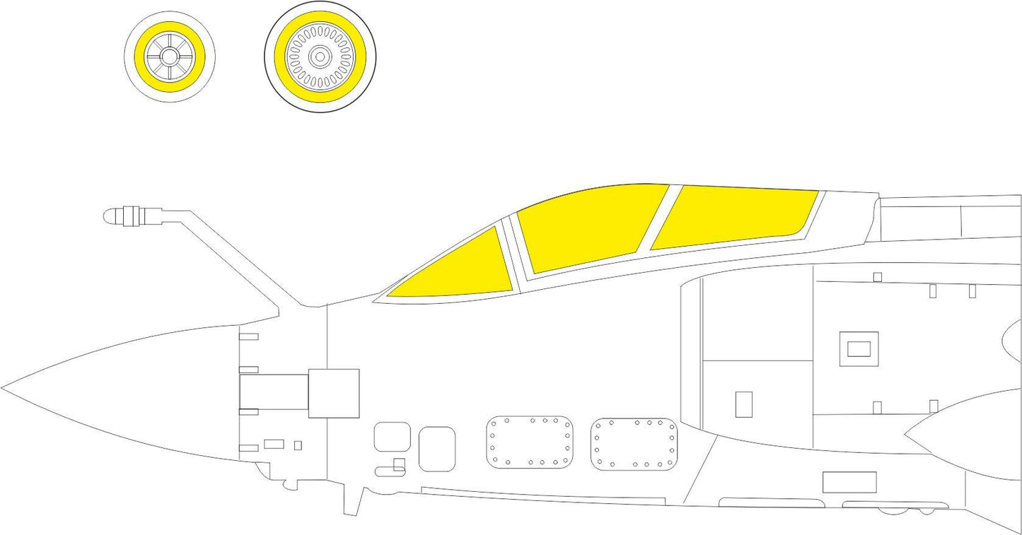 Eduard EDEX1034 Blackburn Buccaneer S.2B 1:48 canopy frame paint mask
