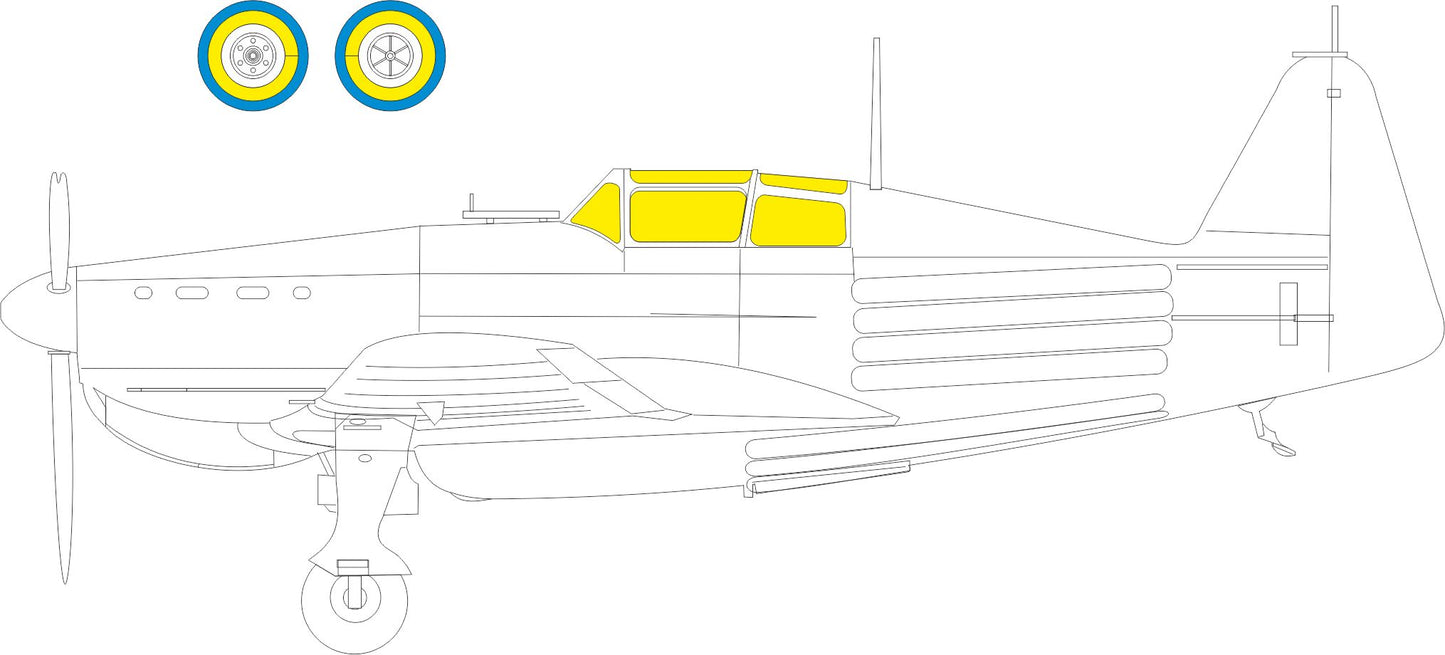 Eduard EDEX1064 1:48 Morane-Saulnier MS.406C1