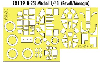Eduard EDEX119 1:48 North-American B-25J Mitchell