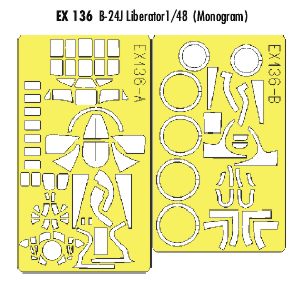 Eduard EDEX136 1:48 Consolidated B-24J Liberator