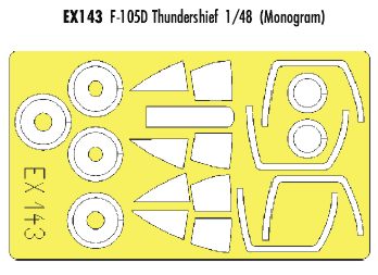 Eduard EDEX143 1:48 Republic F-105D Thunderchief