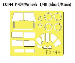 Eduard EDEX144 1:48 Curtiss P-40N Warhawk