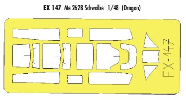 Eduard EDEX147 1:48 Messerschmitt Me-262B Schwalbe