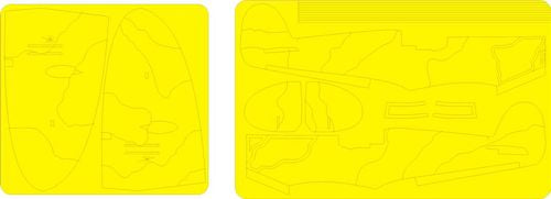 Eduard EDEX470 1:48 Hawker Hurricane Mk.I camouflage pattern paint masks A