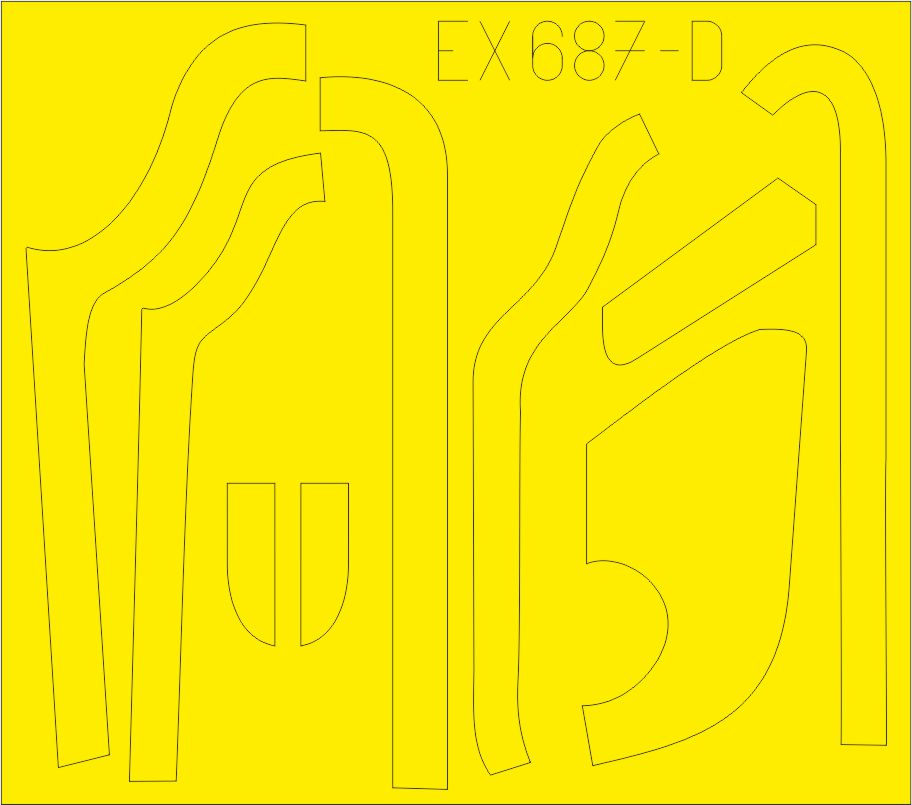 Eduard EDEX687 1:48 Boeing B-17G Flying Fortress anti-glare panels