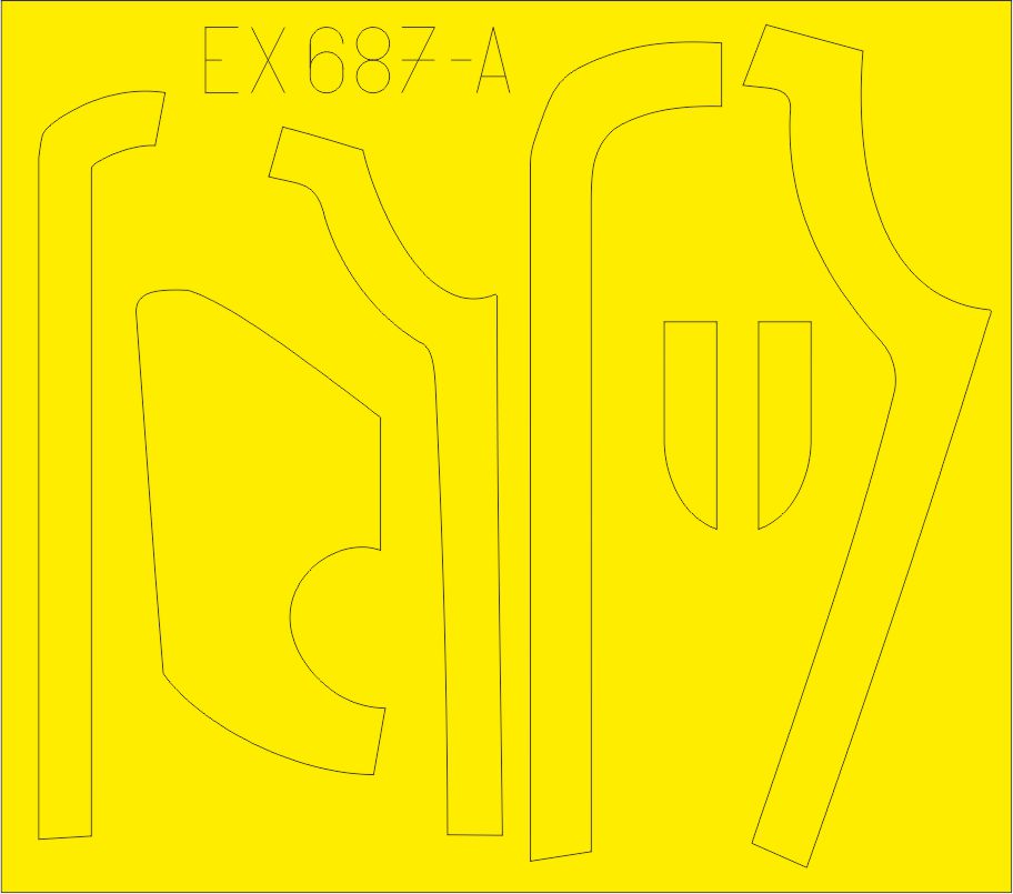 Eduard EDEX687 1:48 Boeing B-17G Flying Fortress anti-glare panels