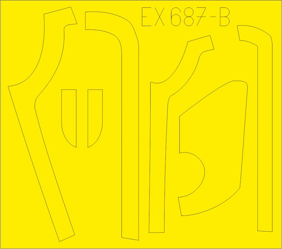 Eduard EDEX687 1:48 Boeing B-17G Flying Fortress anti-glare panels