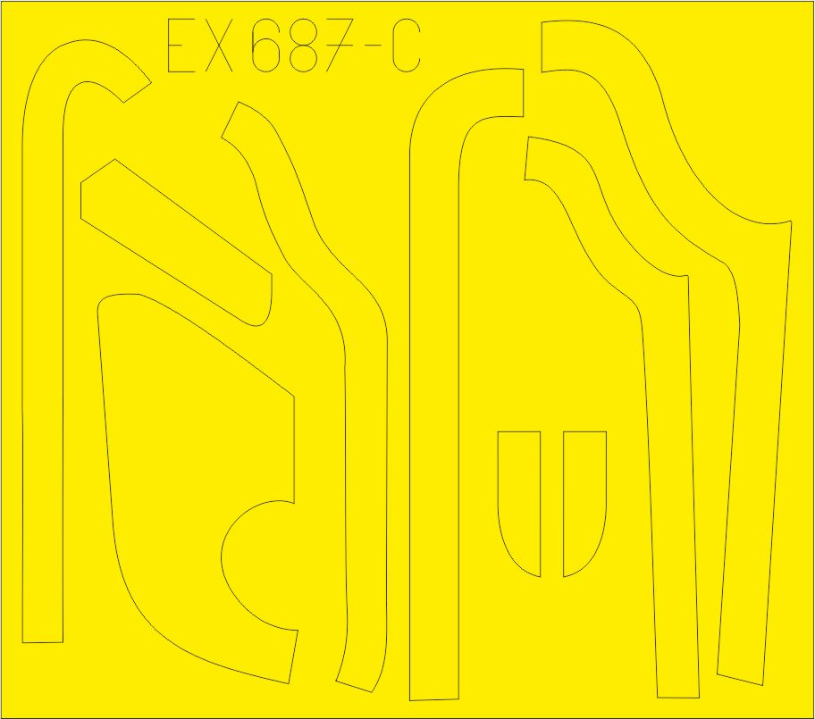 Eduard EDEX687 1:48 Boeing B-17G Flying Fortress anti-glare panels
