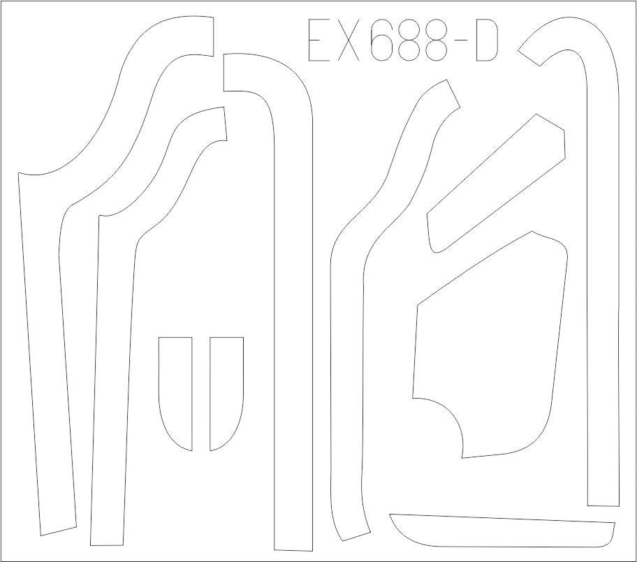 Eduard EDEX688 1:48 Boeing B-17G Flying Fortress anti-glare panels