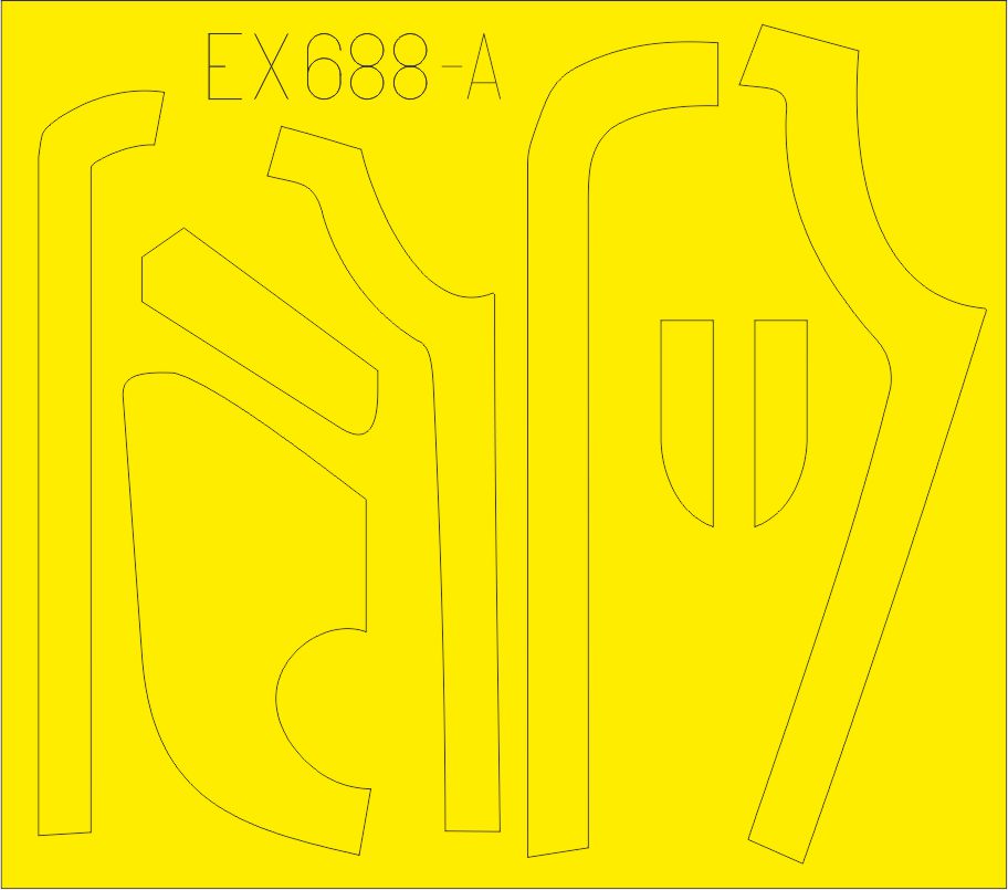 Eduard EDEX688 1:48 Boeing B-17G Flying Fortress anti-glare panels