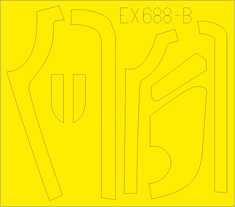Eduard EDEX688 1:48 Boeing B-17G Flying Fortress anti-glare panels