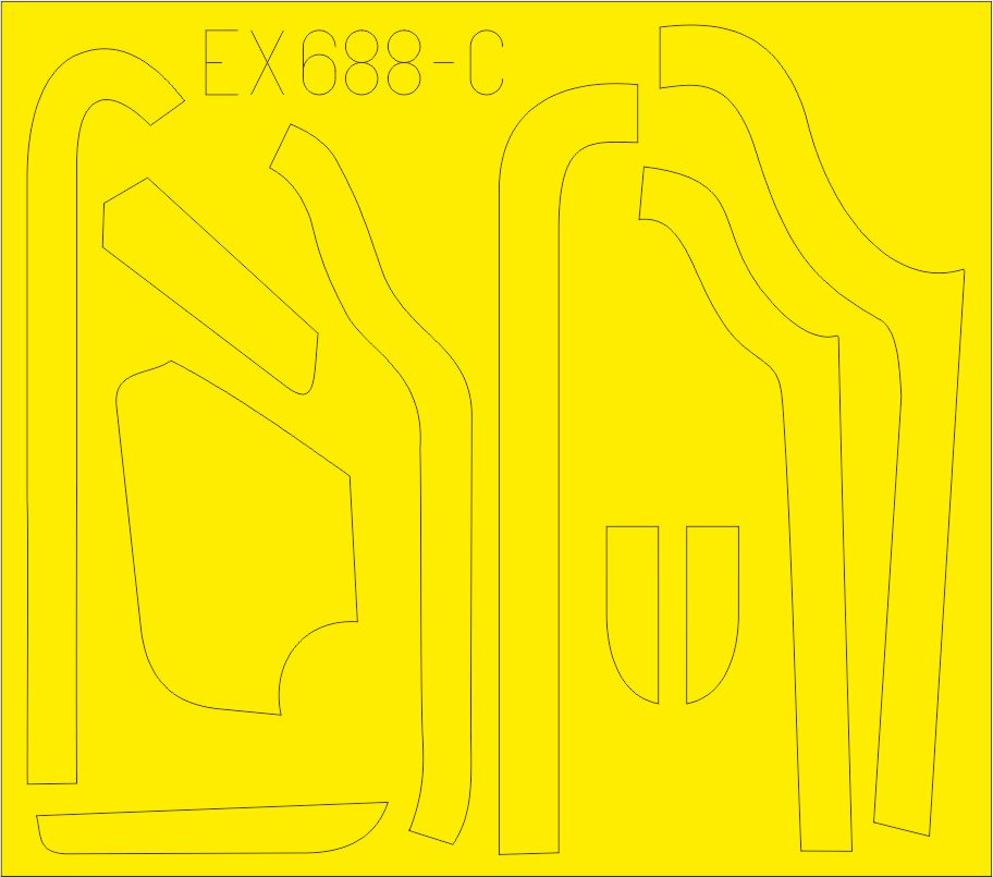 Eduard EDEX688 1:48 Boeing B-17G Flying Fortress anti-glare panels