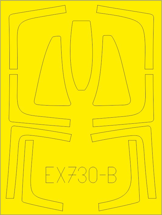 Eduard EDEX730 1:48 Grumman F-14A Tomcat TFace canopy frame paint mask