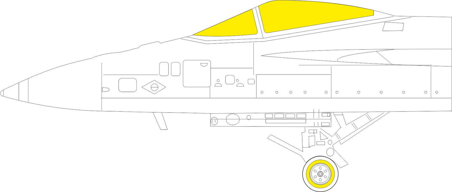 Eduard EDEX787 1:48 Boeing F/A-18E Super Hornet TFace Paint Mask