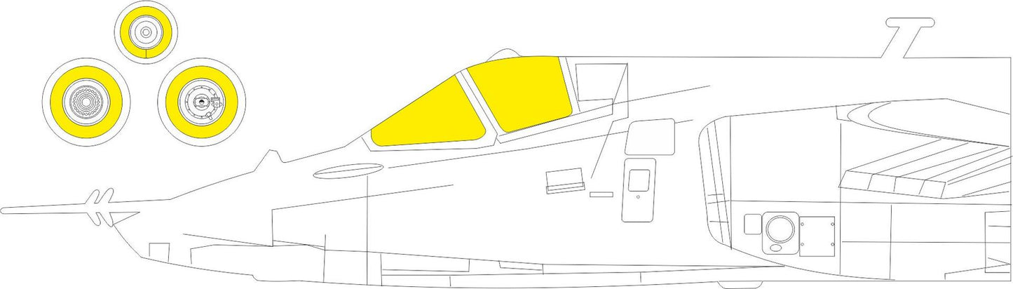 Eduard EDEX859 1:48 Sukhoi Su-25 TFace canopy frame paint mask