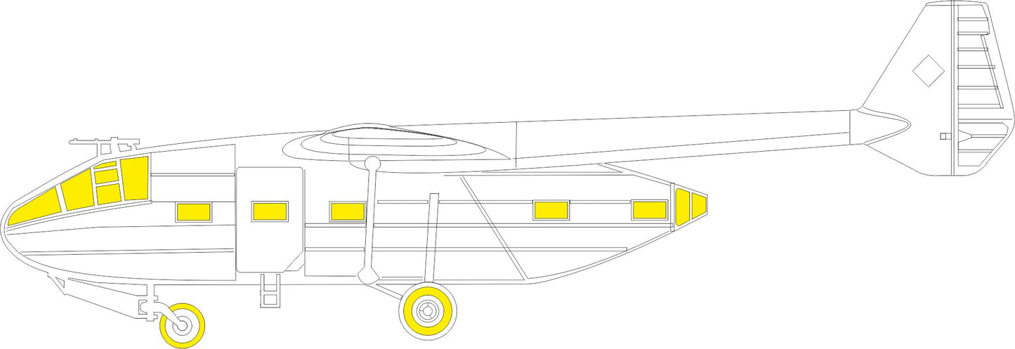 Eduard EDEX869 1:48 Gotha Go-242B TFace canopy frame paint mask
