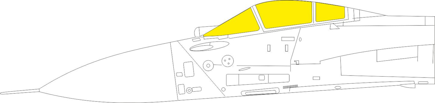 Eduard EDEX873 1:48 Sukhoi Su-27K TFace canopy frame paint mask