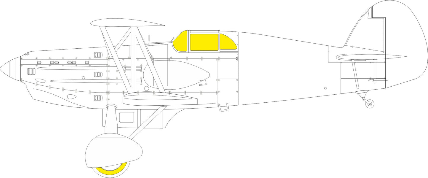 Eduard EDEX928 1:48 Avia B-534 IV serie TFace canopy frame paint mask