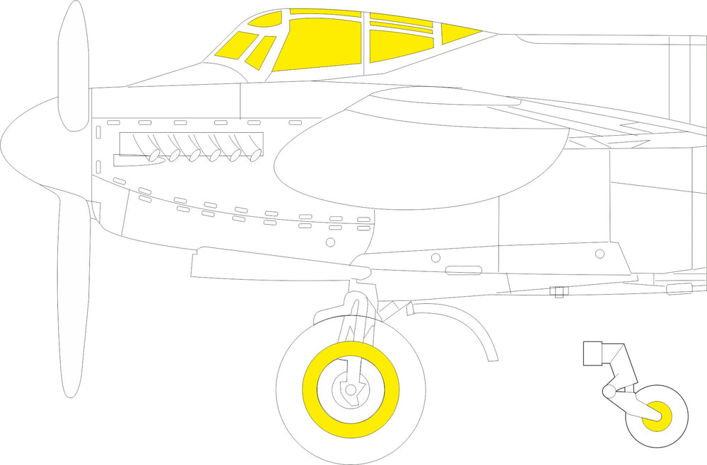 Eduard EDEX938 1:48 Mosquito B/PR Mk.IV TFace Paint Mask
