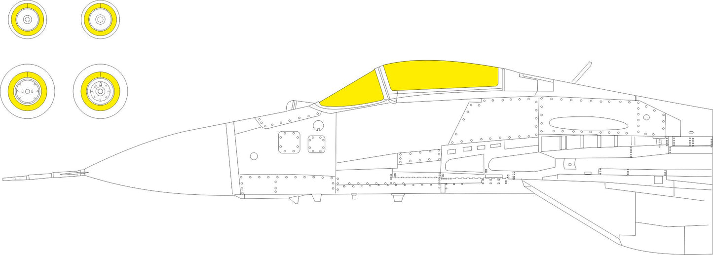 Eduard EDEX943 1:48 Mil Mi-17 TFace canopy frame paint mask
