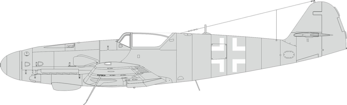 Eduard EDEX985 1:48 Messerschmitt Bf-109K-4 national insignia