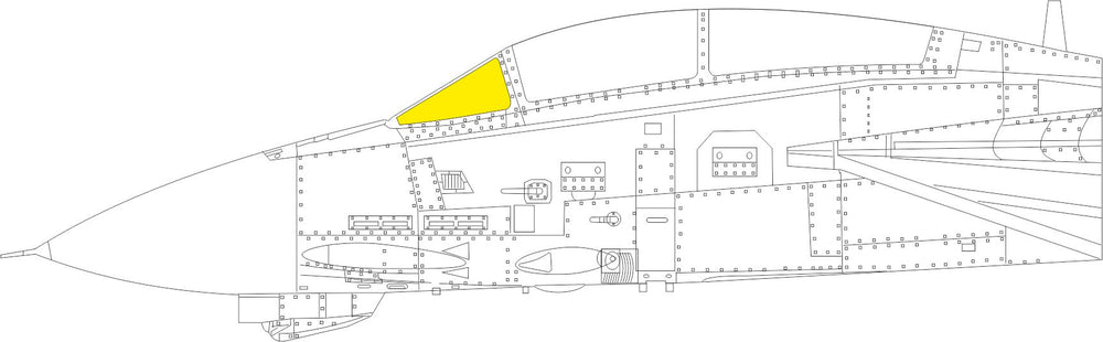 Eduard EDEX988 1:48 Grumman F-14B Tomcat windshield TFace canopy mask