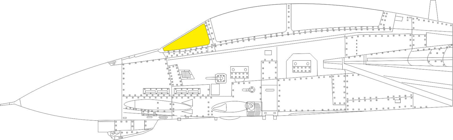 Eduard EDEX988 1:48 Grumman F-14B Tomcat windshield TFace canopy mask