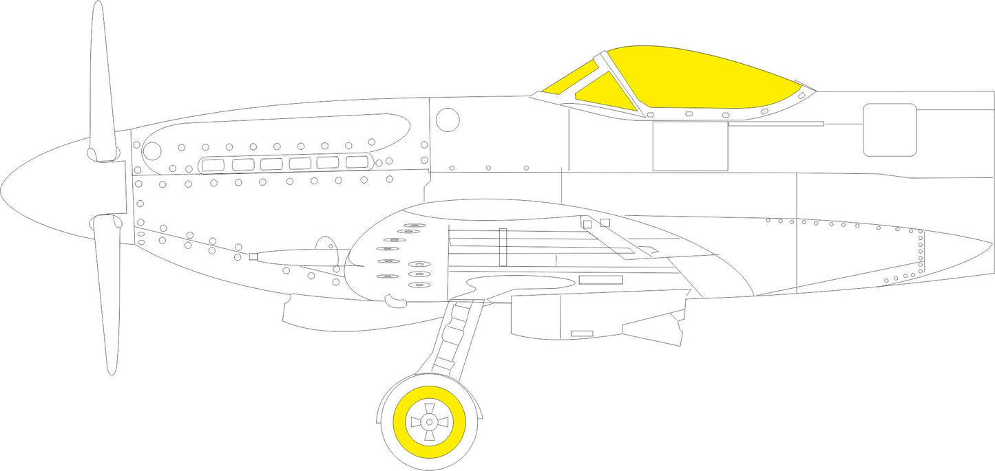 Eduard EDEX991 1:48 Supermarine Seafire F.XVII canopy frame paint mask