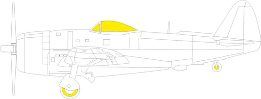 Eduard EDEX997 1:48 Republic P-47D-25RE Thunderbolt canopy frame paint mask