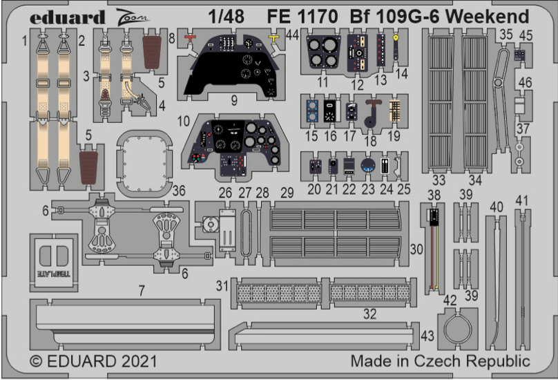 Eduard EDFE1170 1:48 Messesrchmitt Bf-109G-6 Weekend