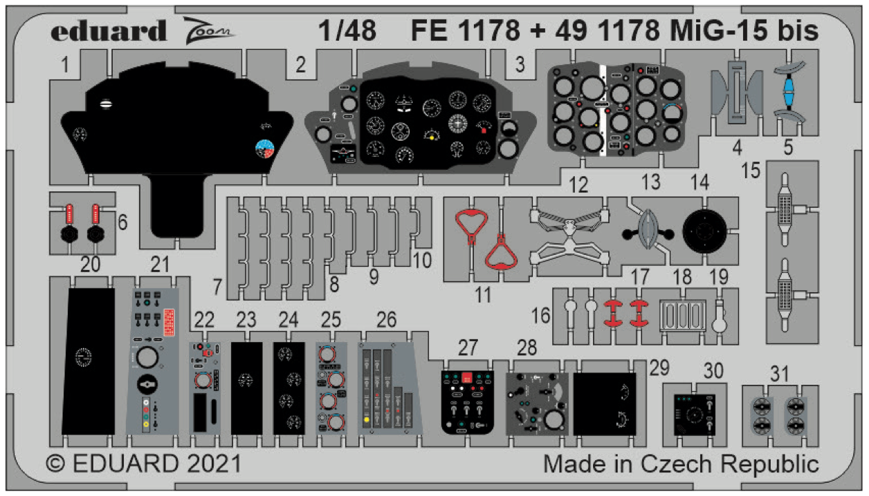 Eduard EDFE1178 1:48 Mikoyan MiG-15bis