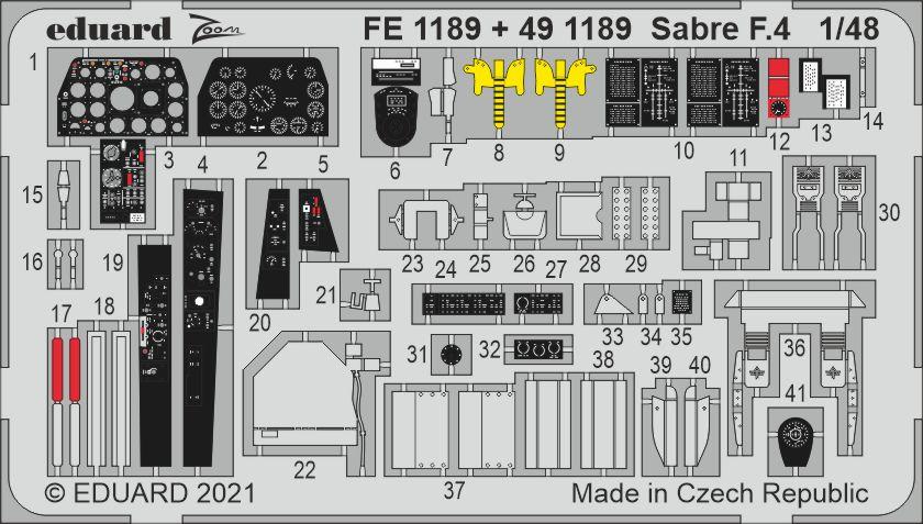Eduard EDFE1189 1:48 Canadair Sabre F.4