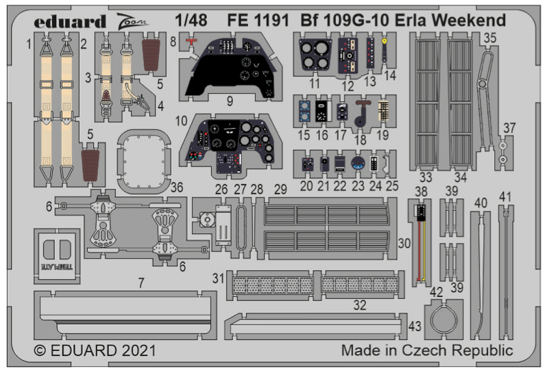 Eduard EDFE1191 1:48 Messerschmitt Bf-109G-10 ERLA Weekend