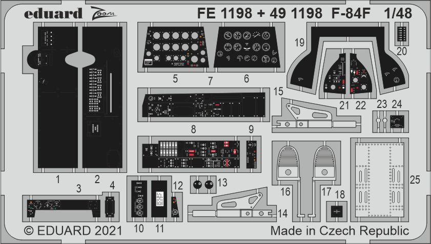 Eduard EDFE1198 1:48 Republic F-84F Thunderstreak
