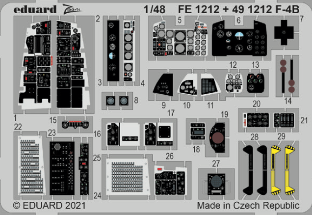 Eduard EDFE1212 1:48 McDonnell F-4B Phantom