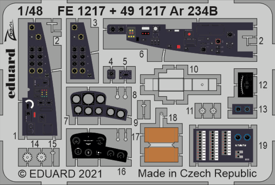 Eduard EDFE1217 1:48 Supermarine Spitfire Mk.XVI TFace canopy frame paint mask