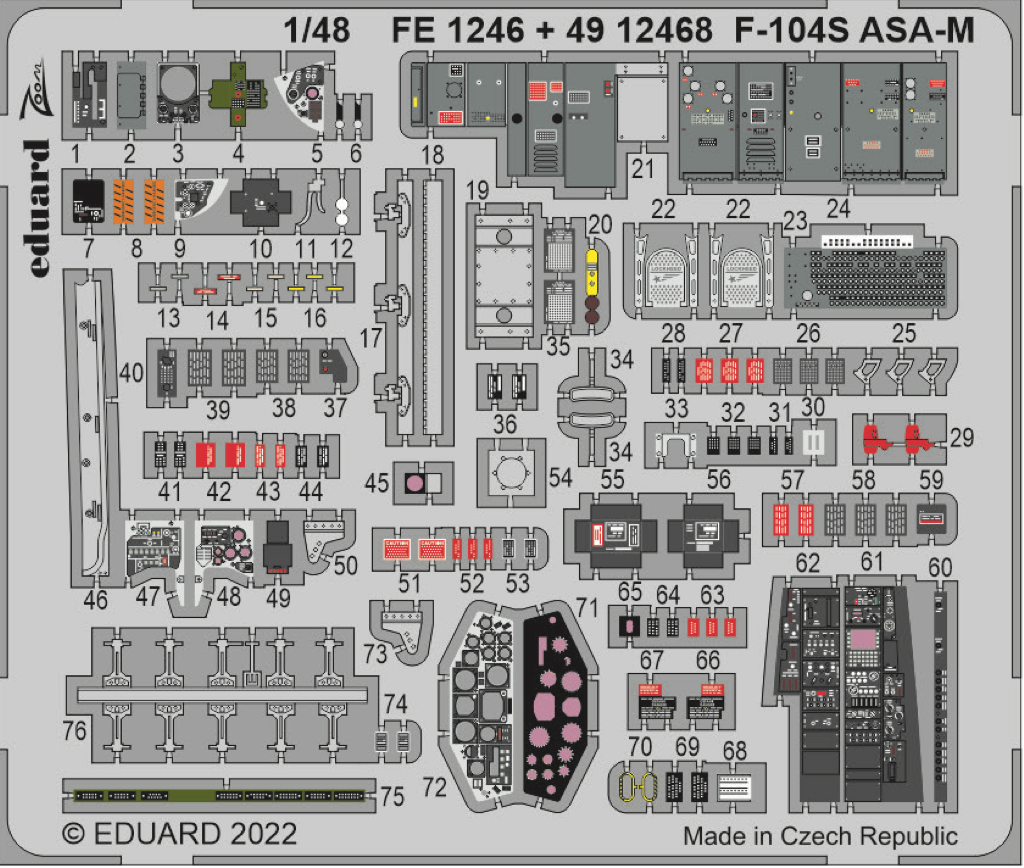 Eduard EDFE1246 1:48 Lockheed F-104S Starfighter ASA-M